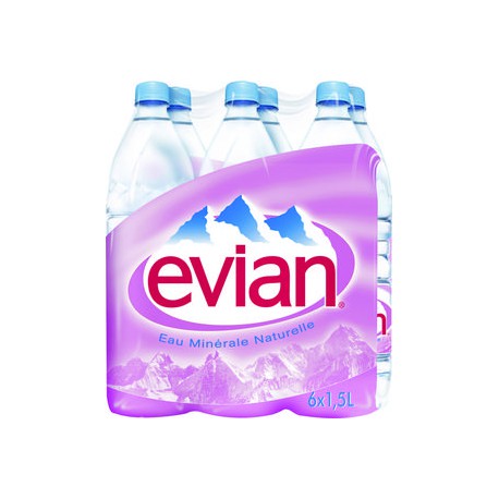 EAU EVIAN 150 CL  LE PACK DE 6