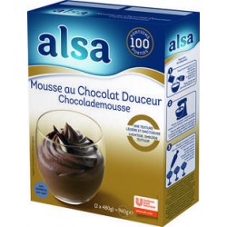 MOUSSE  CHOCOLAT DOUCEUR ALSA 960 GR