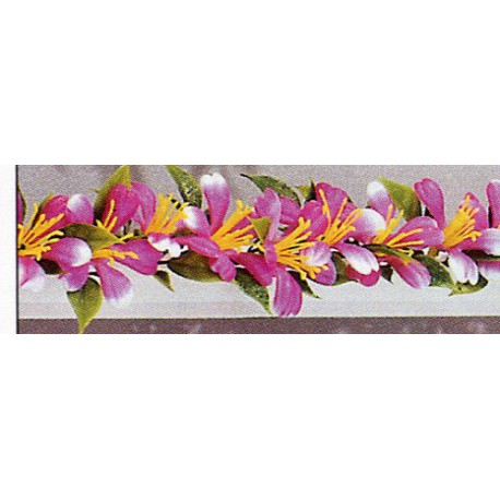 BARRETTE FLEURS PRUNIER