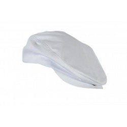 CASQUETTE COTON BLANC ATTACHE VELCRO