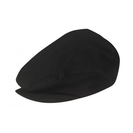 CASQUETTE COTON NOIR ATTACHE VELCRO