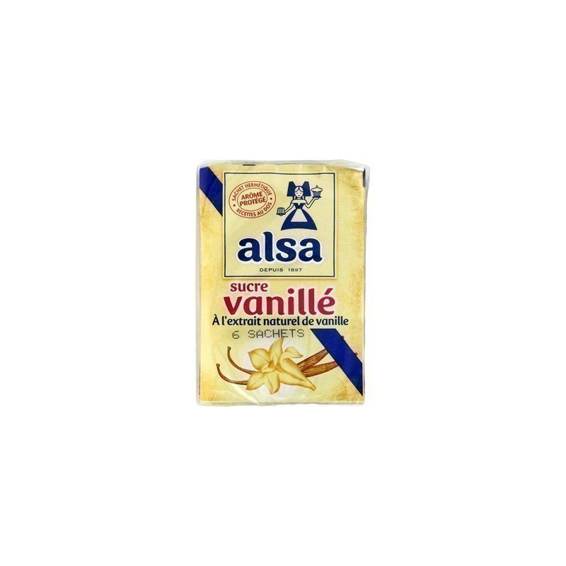 Sucre Vanillé à l'extrait naturel de vanille - Alsa - 7.5 g