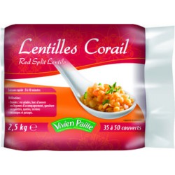 LENTILLE CORAIL ROUGE SAC DE 2.5 KG