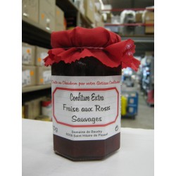 CONFITURE FRAISE ET ROSE SAUVAGE