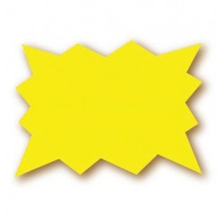 ETIQUETTE ECLAT FLUO JAUNE 15X10 PQT DE 25