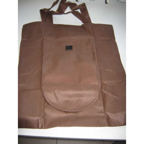 SACS CABAS PLIABLES MARRON X CARTON DE 120  LE SAC