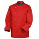 VESTE ORAGE ROUGE LISERE GRIS