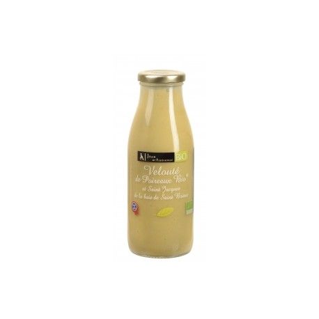 VELOUTE DE POIREAUX BIO ET ST JACQUES 490 G JA X6